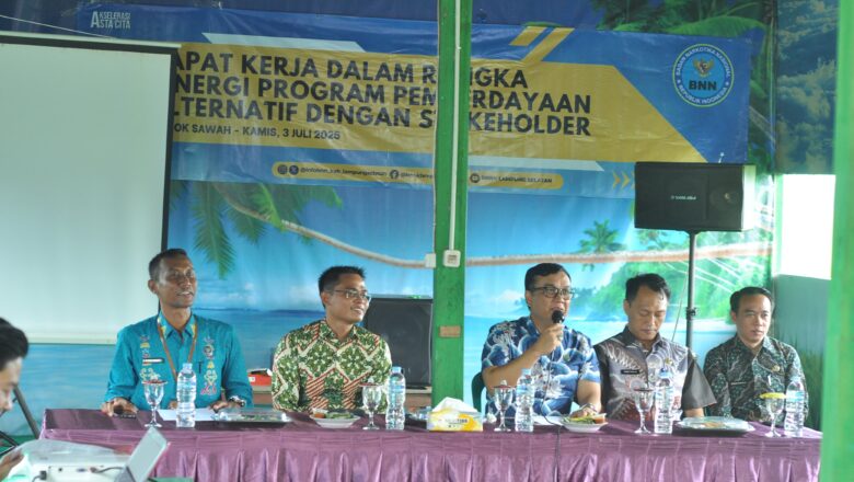 Pimpin Raker, Kepala BNNK Lampung Selatan: Jalin Sinergi dan Program Pemberdayaan Alternatif bersama Stakeholder