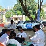 Sejumlah Pejabat Pemkab Lamsel Asik Nongkrong Saat Gubernur Lampung Rahmat Mirzani Djausal Sedang Sambutan