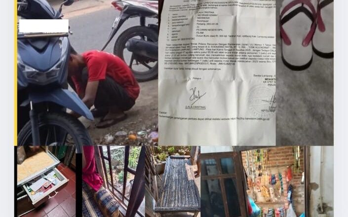 Rumah Warga di Masuki Maling 1 Unit Motor Hilang, Korban Lapor Kepolsek Panjang