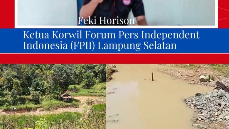 Ada Tambang Emas Elegal di Desa Tanjung Baru Ketua FPII Lamsel Minta Polres Tindak Tegas