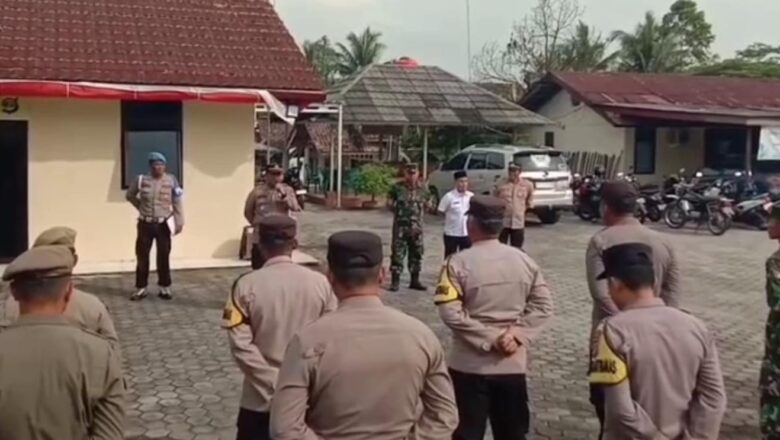Polsek Palas Lakukan Apel Gabungan Antisipasi Ganguan Kantibmas