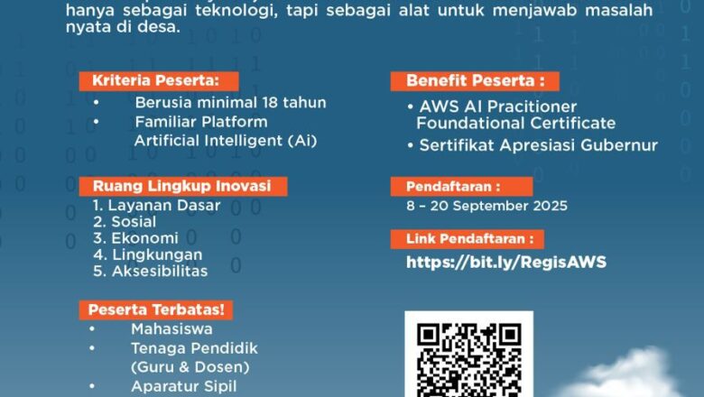 Desa Maju dengan AI: Pemprov Lampung Ajak Generasi Muda Ikut Ideathon Teknologi Gratis