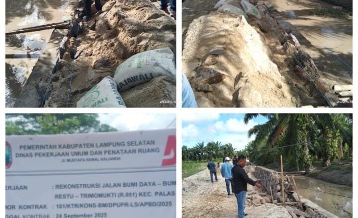 Diduga Pekerjaan Pemasangan Talud Ruas Jalan Bumi Daya-Trimo Mukti Asal-Asalan,Kejaksaan Harus Berani Periksa CV.Adie Jaya Perkasa