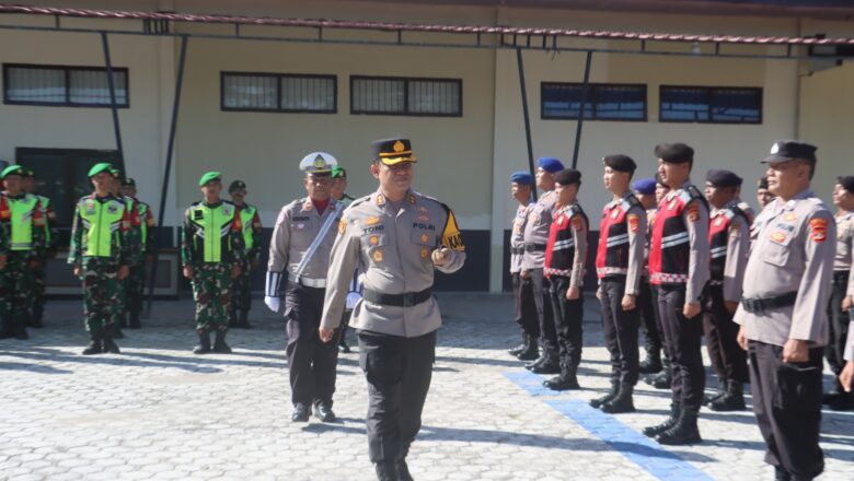 Polres Lampung Selatan Gelar Apel Pasukan Operasi Zebra Krakatau 2025