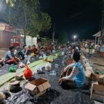 Jalan Rabat Beton Selesai Warga Bumi Daya Buat Acara Syukuran di Jalan yang Baru di Bangun