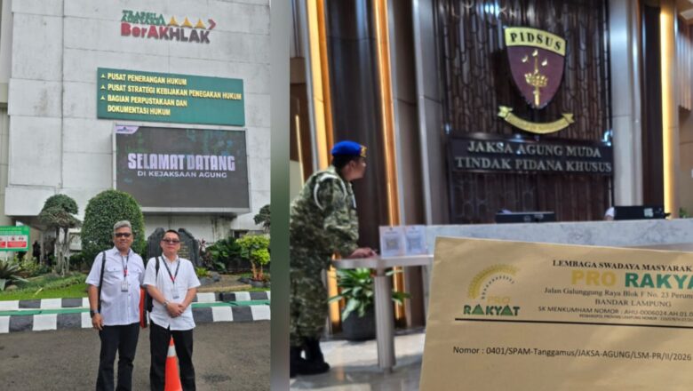 LSM PRO RAKYAT Resmi Adukan Dugaan Penyimpangan Proyek SPAM Tanggamus ke Jaksa Agung dan Jampidsus: “Ini Harus Diusut Tuntas