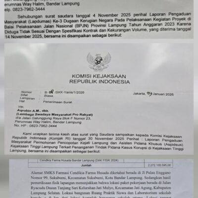 Integritas Kejati Lampung Dipertaruhkan, LSM PRO RAKYAT Tagih Ketegasan Kepala Kejati dan Aspidsus Baru Dalam Pemberantasan Korupsi