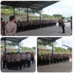 Polres Lampung Selatan Simulasikan Penanganan Lonjakan Kendaraan Mudik di Bakauheni