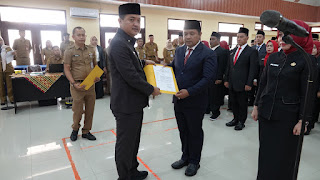 Thomas Amirico Kapala Dinas dan Kebudayaan Provinsi Lampung  Lantik 51 Kepsek SMA SMK dan SLB Se-Lampung