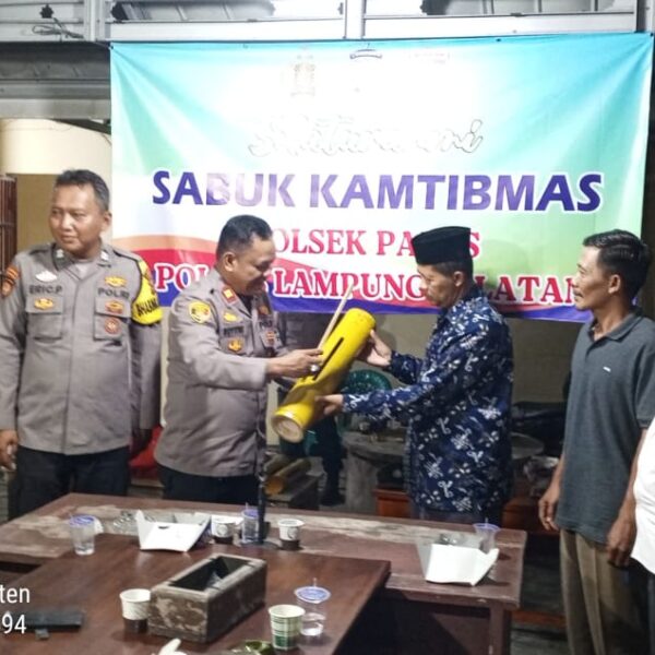 Polsek Palas Gelar Silahturahmi Sabuk Kamtibmas Bersama Warga Bangunan, Kondusifitas Jadi Tujuan Utama