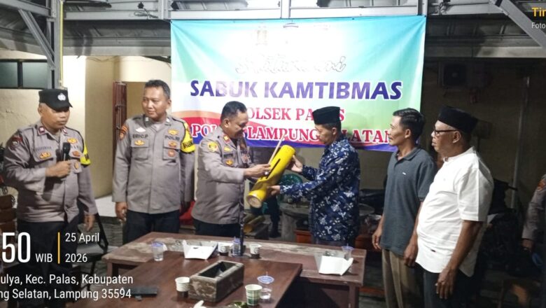 Polsek Palas Gelar Silahturahmi Sabuk Kamtibmas Bersama Warga Bangunan, Kondusifitas Jadi Tujuan Utama