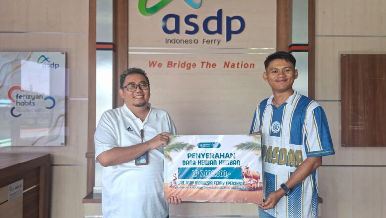 ASDP Bakauheni Perkuat Sinergi Stakeholder Lewat Penyaluran Hewan Qurban Idul Adha
