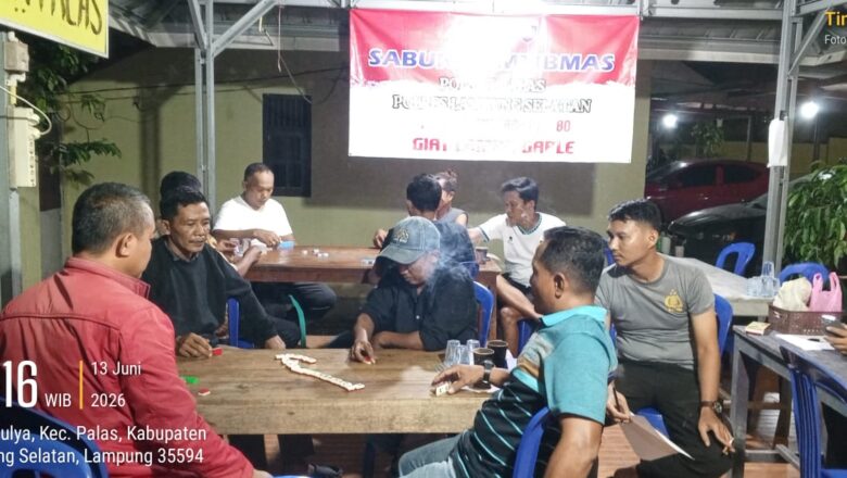 Final Lomba Gaple HUT Bhayangkara ke-80, Polsek Palas Pererat Silaturahmi Dengan Masyarakat
