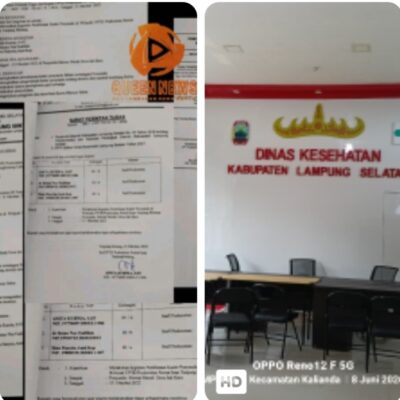 Terbongkar Diduga Dinkes Lampung Selatan Buat SPJ Bodong