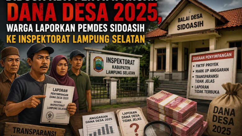 Diduga Ada Penyimpangan Dana Desa 2025, Warga Laporkan Pemdes Sidoasih ke Inspektorat Lampung Selatan