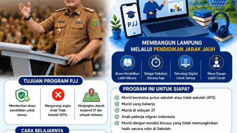 Tekan Angka Putus Sekolah, Pemprov Lampung Buka Pendaftaran SPMB Pendidikan Jarak Jauh 2026