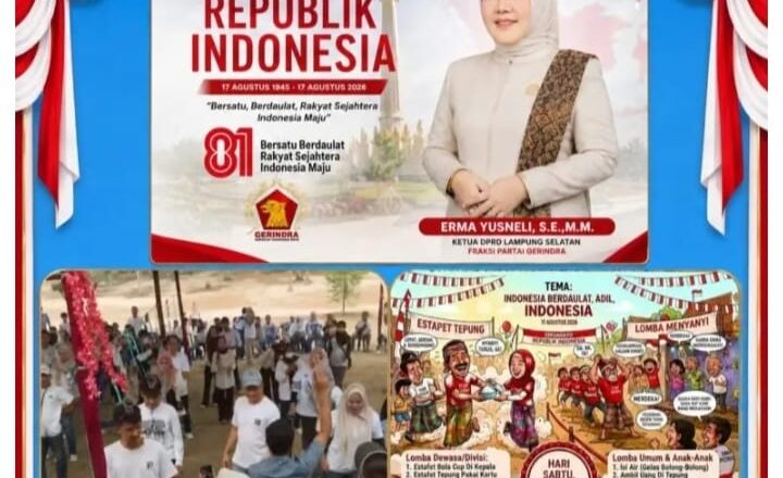 Dari Natar, Ketua DPRD Lampung Selatan Serukan Persatuan dan Gotong Royong di HUT ke-81 RI