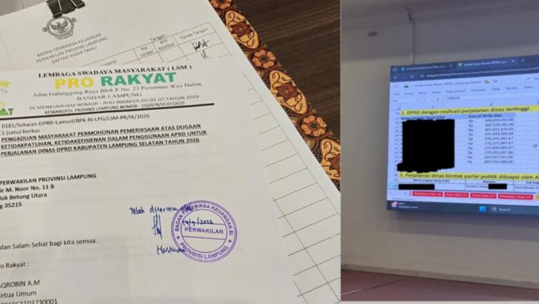LSM PRO RAKYAT “Ketuk Pintu” BPK RI Lampung, Anggaran Perjadin DPRD Lamsel Harus Diperiksa