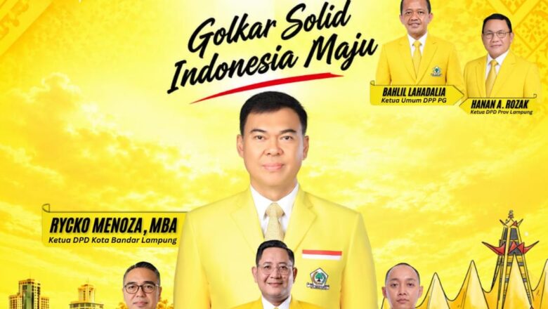 Masuk Jajaran Inti, Rama Apriditya Jabat Bendahara DPD Golkar Bandarlampung