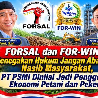 Terkait Penegakan Hukum PT. PSMI, FORSAL dan For-WIN : Jangan Abaikan Nasib Warga Masyarakat