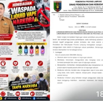 Disdikbud Lampung Perketat Aturan, Siswa SMA/SMK Dilarang Merokok dan Menggunakan Vape